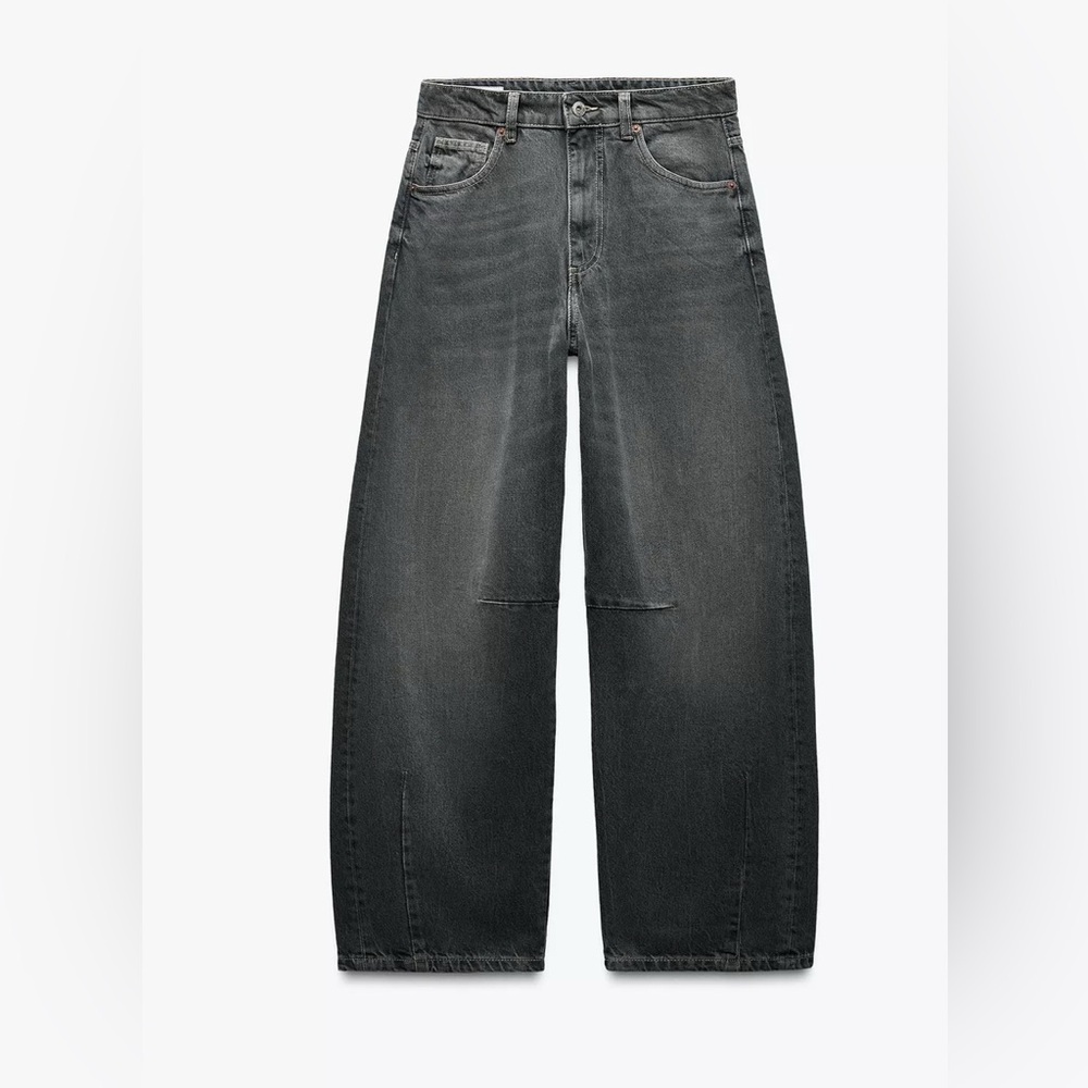 Women’s Zara Black Barrel Jeans